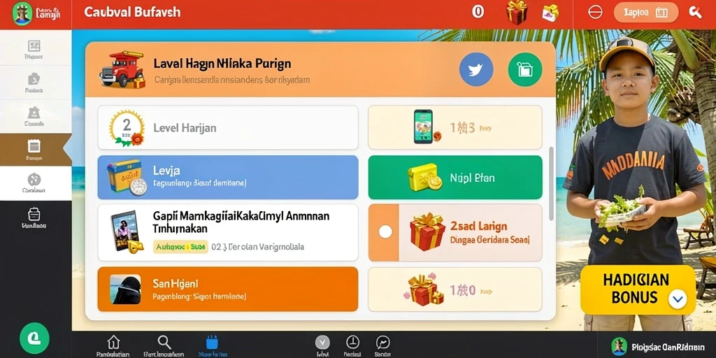 Sistem hadiah yang memotivasi pemain untuk berprestasi.